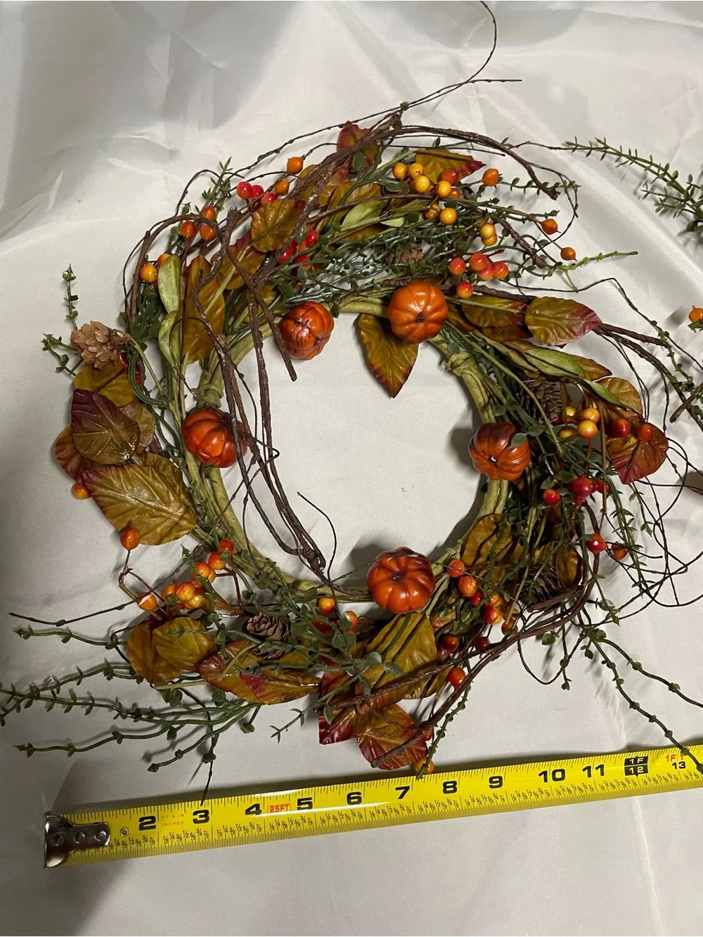 Autumn Pumpkin Berry Wreaths - Home Holiday Set of 2
